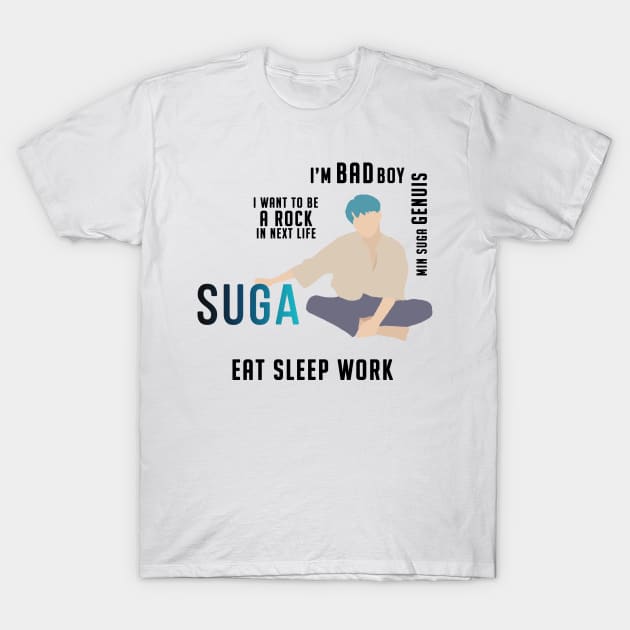 SUGA MINIMALISM T-Shirt by starship